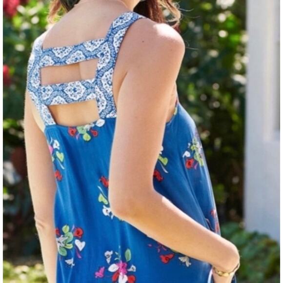 NWT: Matilda Jane - Women's Blue, Floral, Strapless Midi Dress (size XS) - Picture 7 of 7